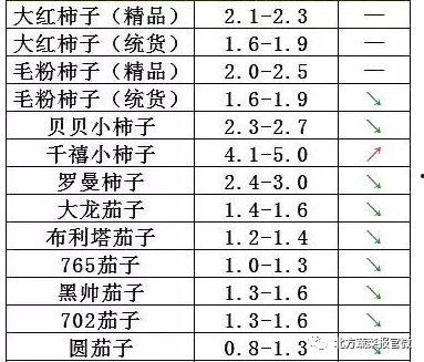 今日菜价瓜菜类下跌